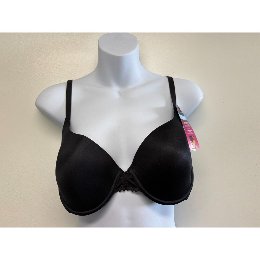 Maidenform push-up womens black bra 38B convertible straps New With Tags